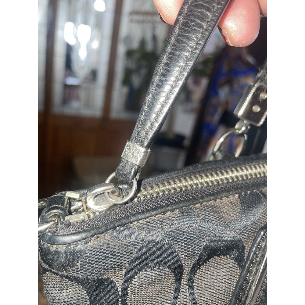 Coach Kelsey Satchel signature black smoke canvas And Wallet Project Bag’s - Picture 7 of 16